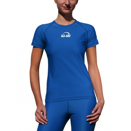 Motivatie Nieuwjaar vliegtuigen UV Shirt dames Loose Fit Navy | Dames UV Shirt met UPF80+