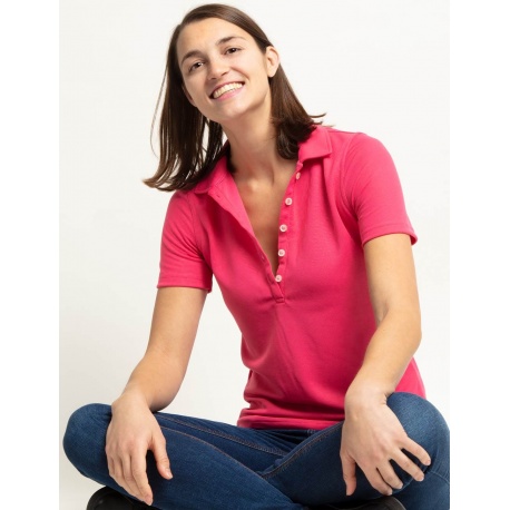 buik Inspectie Reinig de vloer UV Polo Shirt Raspberry dames | Polo shirt UPF50+ - StoereKindjes.nl